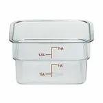 Cambro 2 Qt. Square Clear Containers w/ Lid
