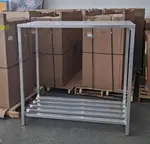 Channel 28" x 56" x 8" 2-Tier Aluminum Dunnage Rack